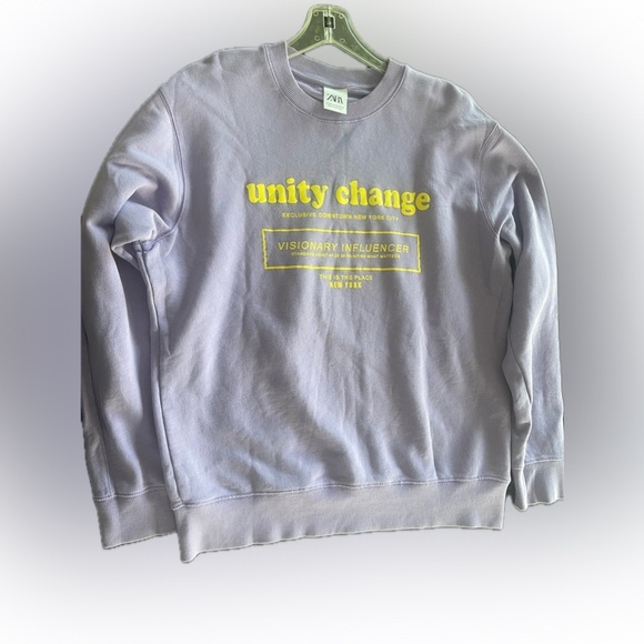 Zara Other - Unity Change Purple Oversized Zara Sweater